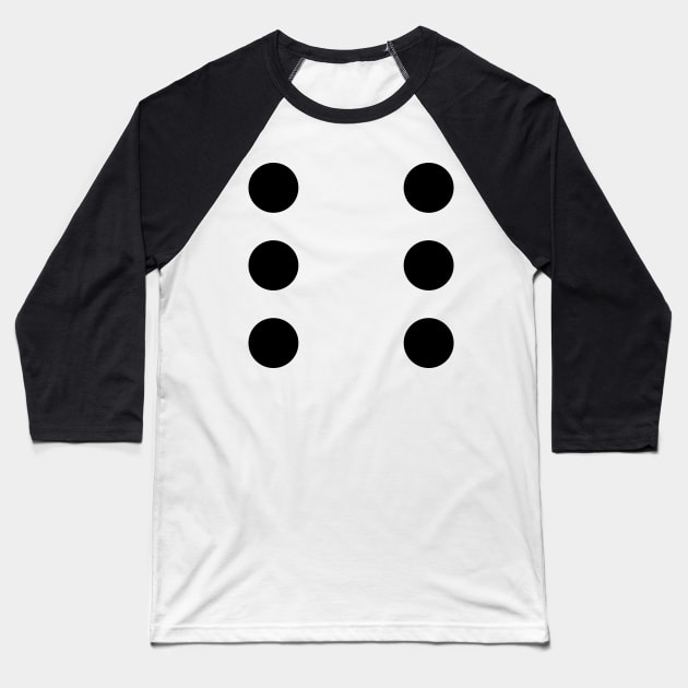 Dice Six Baseball T-Shirt by powniels